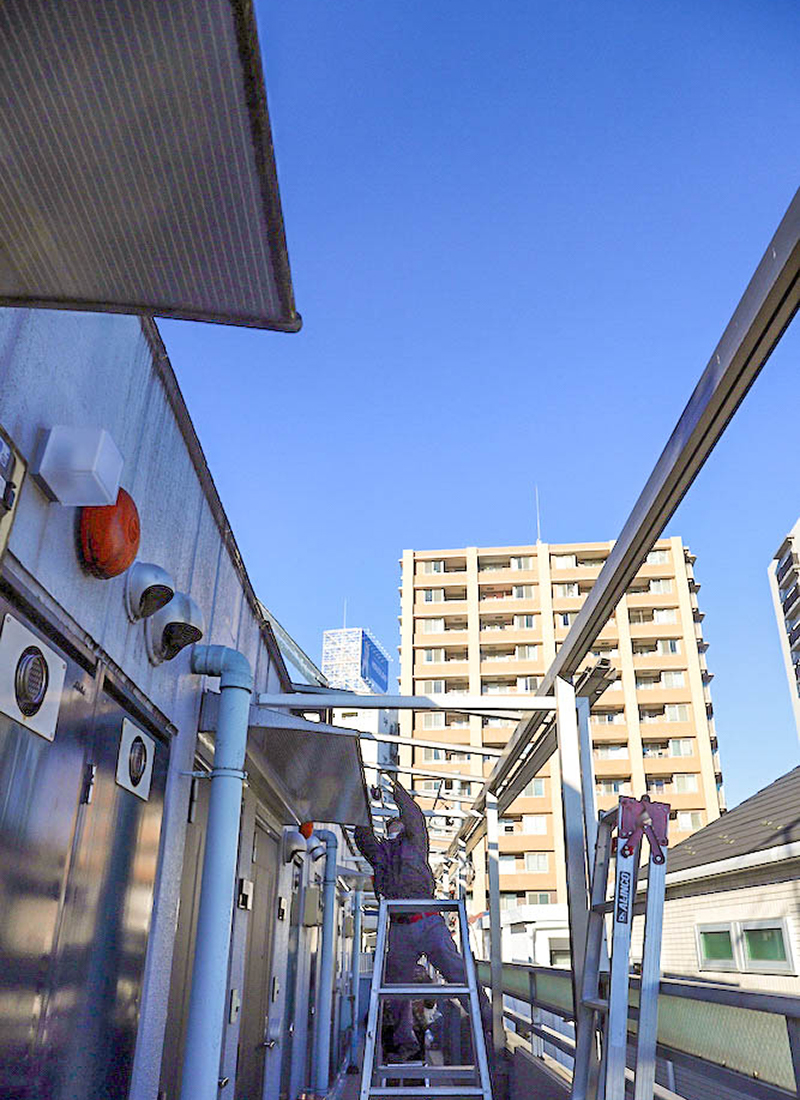 外廊下に屋根を取り付けて日常生活をより快適に ブログで知る Sanyo Works