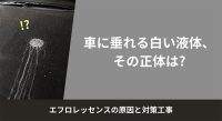 エフロレッセンス　車　垂れている　白い液体