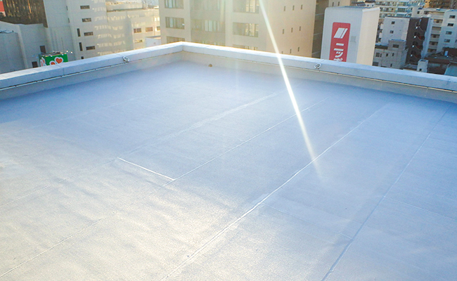 防水工事 ルーフバルコニー平場 防水 外壁などの改修工事や 雨漏り修理は山陽工業へ